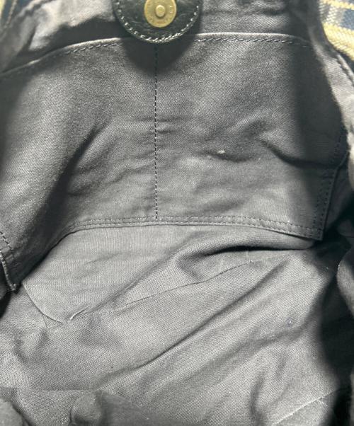 BURBERRY BLUE LABEL（バーバリー ブルー レーベル）BURBERRY BLUE LABEL (バーバリー ブルー レーベル) ハンドバッグ ブラック×ネイビー×ベージュの古着・服飾アイテム