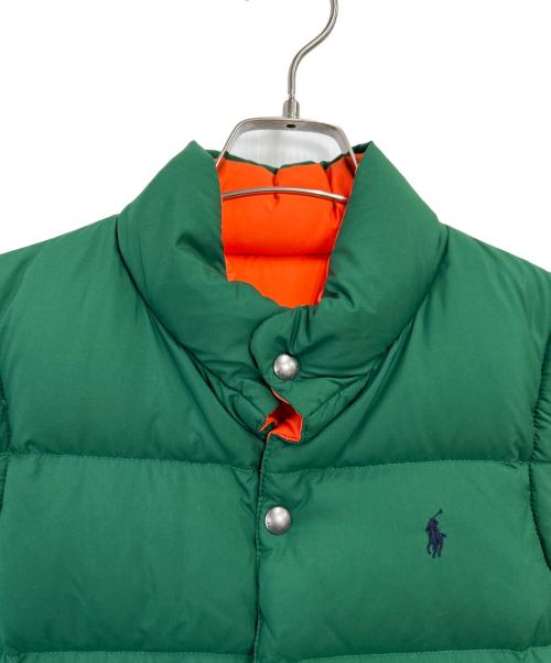 POLO RALPH LAUREN（ポロ・ラルフローレン）POLO RALPH LAUREN (ポロ・ラルフローレン) ダウンベスト グリーン サイズ:150の古着・服飾アイテム