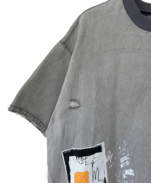 ZARA（ザラ）ZARA (ザラ) 半袖スウェット グレー サイズ:USA Mの古着・服飾アイテム