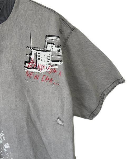 ZARA（ザラ）ZARA (ザラ) 半袖スウェット グレー サイズ:USA Mの古着・服飾アイテム