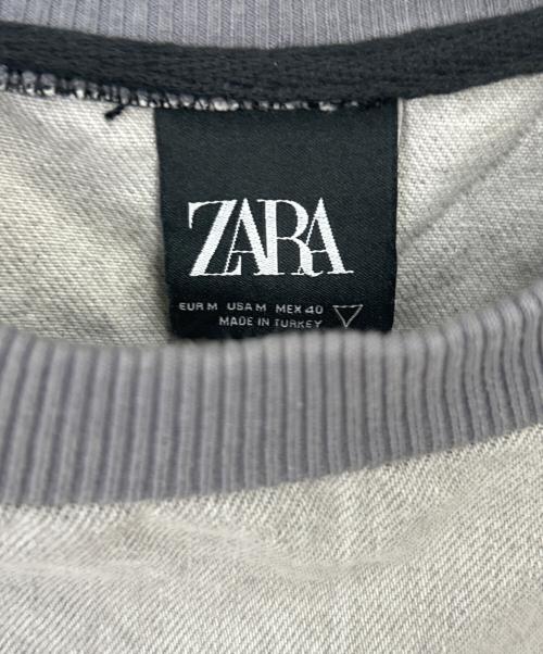 ZARA（ザラ）ZARA (ザラ) 半袖スウェット グレー サイズ:USA Mの古着・服飾アイテム