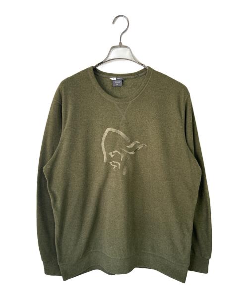 norrona（ノローナ）norrona (ノローナ) スウェット カーキ サイズ:XLの古着・服飾アイテム