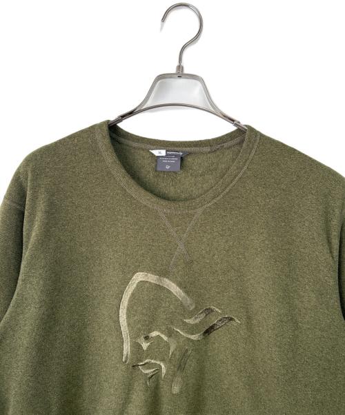 norrona（ノローナ）norrona (ノローナ) スウェット カーキ サイズ:XLの古着・服飾アイテム