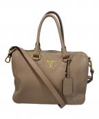 PRADAプラダ）の古着「2WAYショルダーバッグ」｜ベージュ