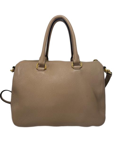 PRADA（プラダ）PRADA (プラダ) 2WAYショルダーバッグ ベージュの古着・服飾アイテム