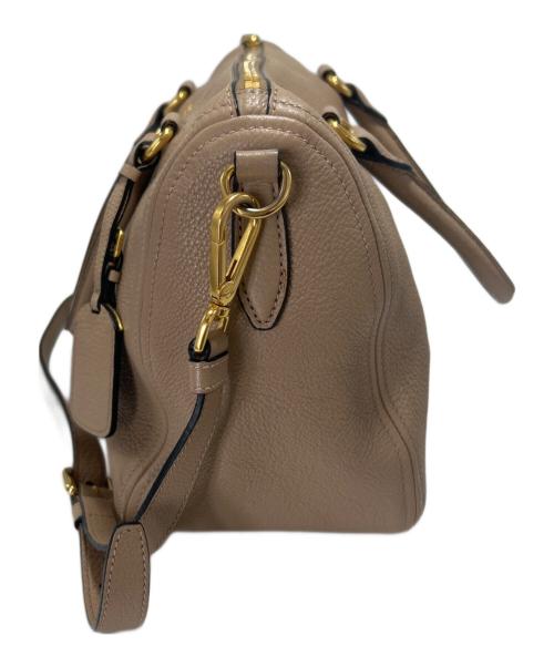 PRADA（プラダ）PRADA (プラダ) 2WAYショルダーバッグ ベージュの古着・服飾アイテム