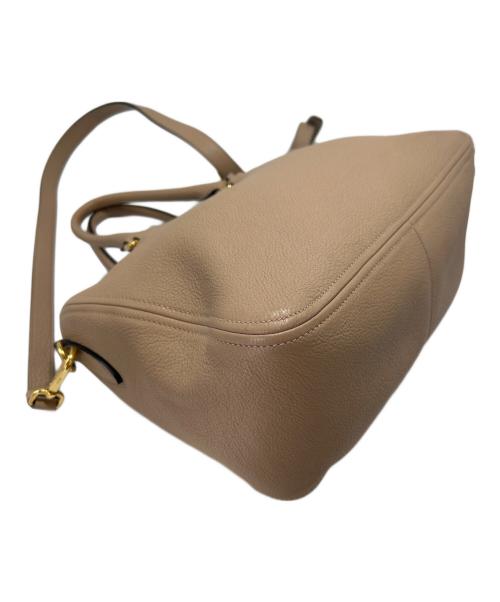 PRADA（プラダ）PRADA (プラダ) 2WAYショルダーバッグ ベージュの古着・服飾アイテム