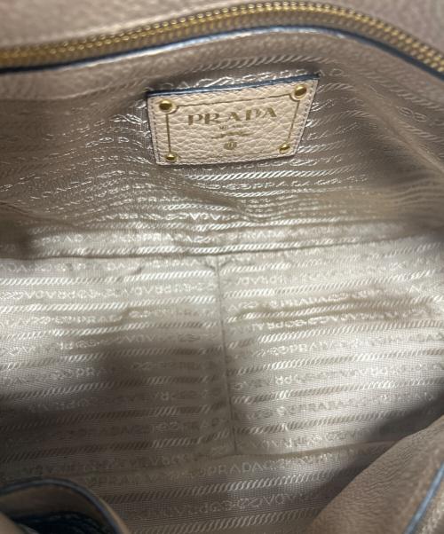 PRADA（プラダ）PRADA (プラダ) 2WAYショルダーバッグ ベージュの古着・服飾アイテム