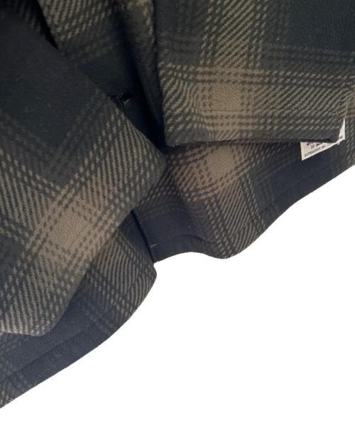 WACKO MARIA（ワコマリア）WACKO MARIA (ワコマリア) チェックフリースシャツ ブラック×カーキ サイズ:Mの古着・服飾アイテム