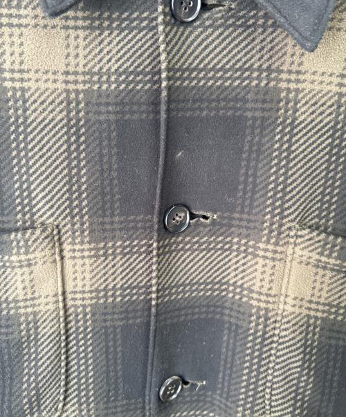 WACKO MARIA（ワコマリア）WACKO MARIA (ワコマリア) チェックフリースシャツ ブラック×カーキ サイズ:Mの古着・服飾アイテム