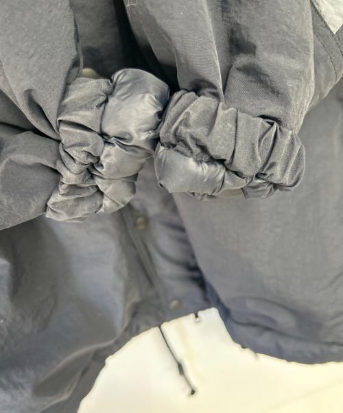 The Ennnoy Professional（ザ エンノイ プロフェッショナル）The Ennnoy Professional (ザ エンノイ プロフェッショナル) パデッドナイロンベンチコート ブラック×グレー サイズ:Lの古着・服飾アイテム