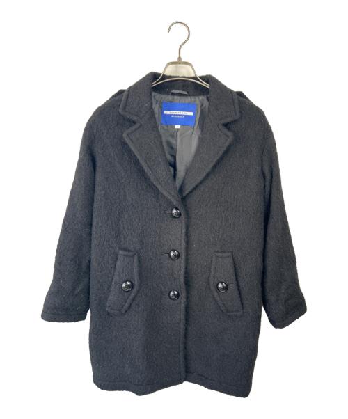 BURBERRY BLUE LABEL（バーバリー ブルー レーベル）BURBERRY BLUE LABEL (バーバリー ブルー レーベル) ウールコート ブラック サイズ:38の古着・服飾アイテム