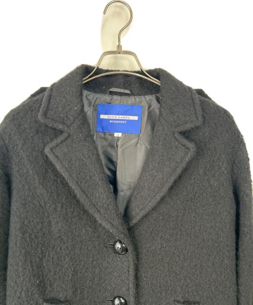 BURBERRY BLUE LABEL（バーバリー ブルー レーベル）BURBERRY BLUE LABEL (バーバリー ブルー レーベル) ウールコート ブラック サイズ:38の古着・服飾アイテム