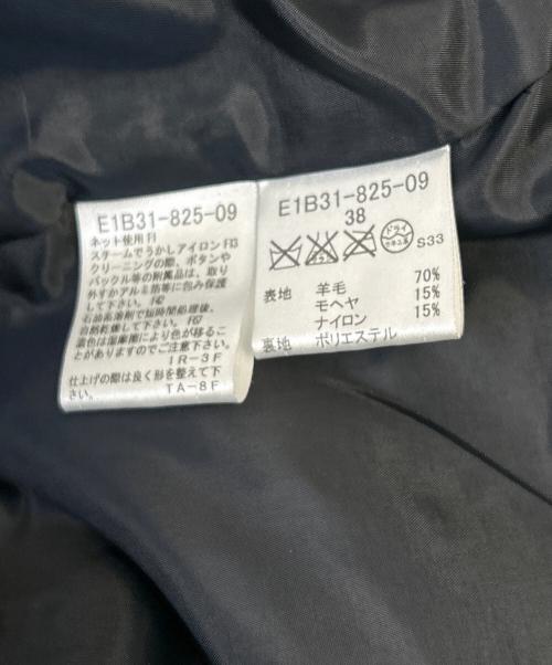 BURBERRY BLUE LABEL（バーバリー ブルー レーベル）BURBERRY BLUE LABEL (バーバリー ブルー レーベル) ウールコート ブラック サイズ:38の古着・服飾アイテム