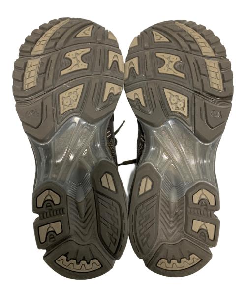 asics（アシックス）asics (アシックス) スニーカー グレー×オリーブ サイズ:26.5cmの古着・服飾アイテム