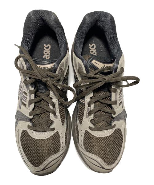 asics（アシックス）asics (アシックス) スニーカー グレー×オリーブ サイズ:26.5cmの古着・服飾アイテム