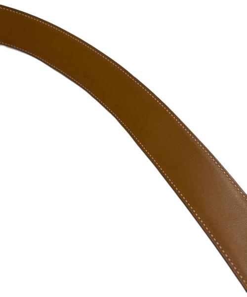 HERMES（エルメス）HERMES (エルメス) Hバックルレザーベルト ブラック×ゴールド サイズ:110の古着・服飾アイテム