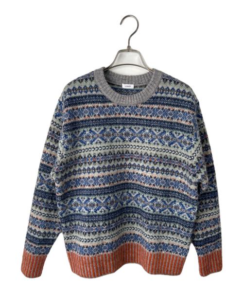 LOEFF（ロエフ）LOEFF (ロエフ) 厚手ニット マルチカラーの古着・服飾アイテム