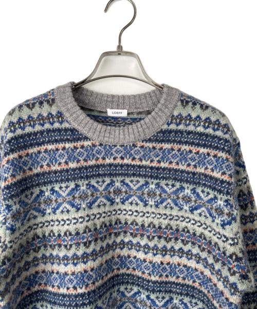 LOEFF（ロエフ）LOEFF (ロエフ) 厚手ニット マルチカラーの古着・服飾アイテム