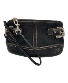 COACH（コーチ）の古着「アクセサリーポーチ」｜ブラック