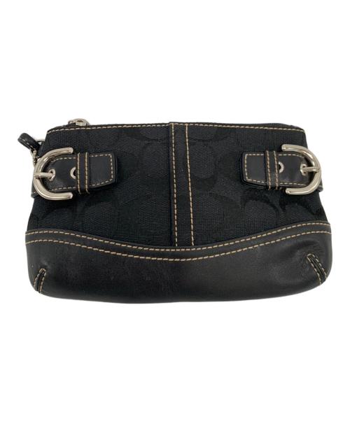 COACH（コーチ）COACH (コーチ) アクセサリーポーチ ブラックの古着・服飾アイテム