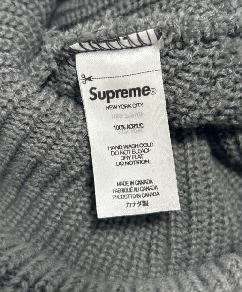 SUPREME（シュプリーム）SUPREME (シュプリーム) ニット帽 グレーの古着・服飾アイテム
