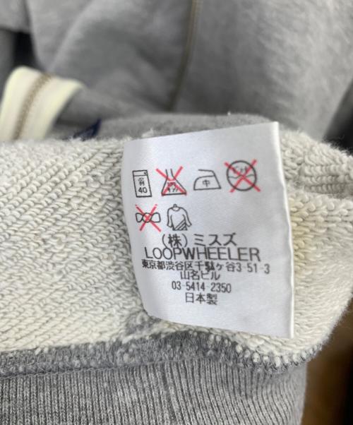 LOOPWHEELER（ループウィラー）LOOPWHEELER (ループウィラー) ジップパーカー グレー サイズ:Mの古着・服飾アイテム