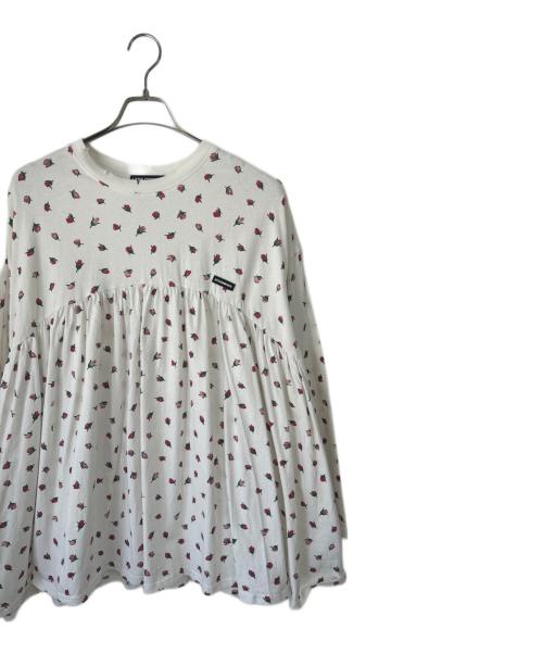 little sunny bite（リトルサニーバイト）little sunny bite (リトルサニーバイト) 長袖カットソー ホワイト サイズ:Sの古着・服飾アイテム