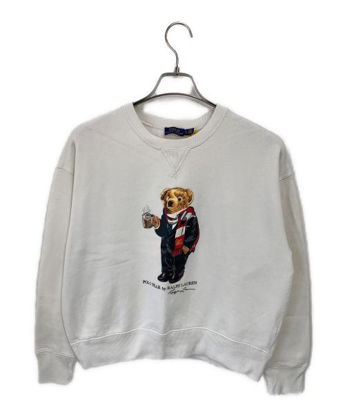 POLO RALPH LAUREN（ポロ・ラルフローレン）POLO RALPH LAUREN (ポロ・ラルフローレン) スウェット ホワイト サイズ:Lの古着・服飾アイテム