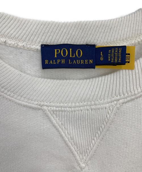 POLO RALPH LAUREN（ポロ・ラルフローレン）POLO RALPH LAUREN (ポロ・ラルフローレン) スウェット ホワイト サイズ:Lの古着・服飾アイテム