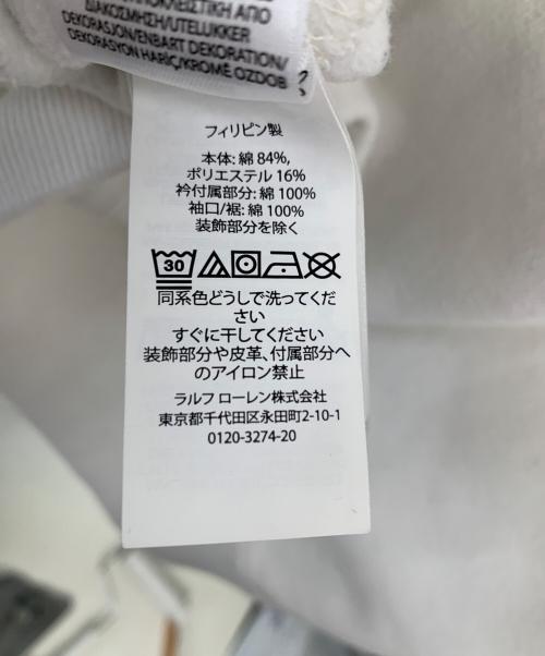 POLO RALPH LAUREN（ポロ・ラルフローレン）POLO RALPH LAUREN (ポロ・ラルフローレン) スウェット ホワイト サイズ:Lの古着・服飾アイテム