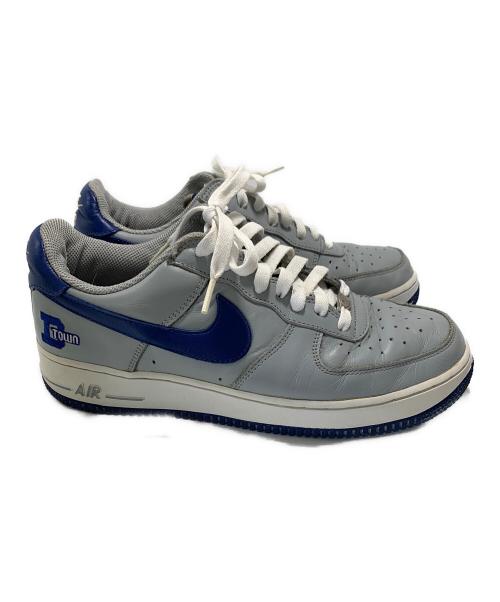 NIKE（ナイキ）NIKE (ナイキ) IR FORCE1 LOW【D-TOWN】 グレー×ブルー サイズ:27cmの古着・服飾アイテム