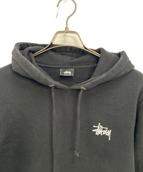 stussy（ステューシー）stussy (ステューシー) プルオーバーパーカー ブラック サイズ:Sの古着・服飾アイテム