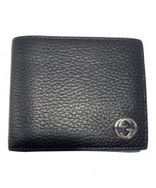 GUCCI（グッチ）の古着「2つ折り財布」｜ブラック×ブルー