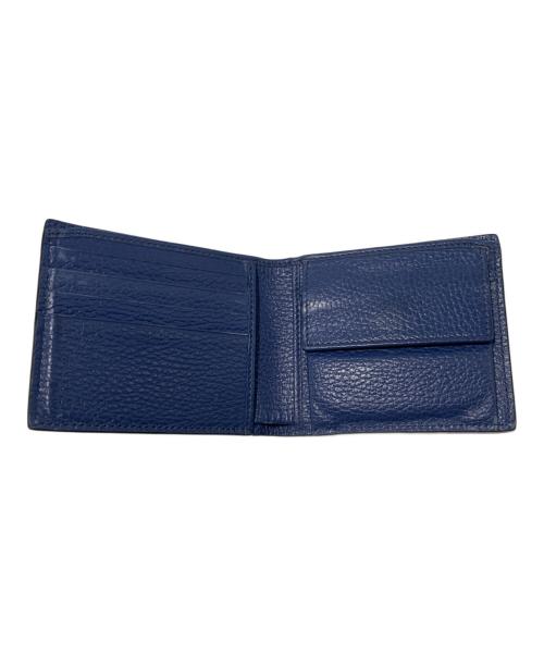 GUCCI（グッチ）GUCCI (グッチ) 2つ折り財布 ブラック×ブルーの古着・服飾アイテム