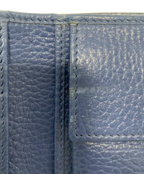 GUCCI（グッチ）GUCCI (グッチ) 2つ折り財布 ブラック×ブルーの古着・服飾アイテム
