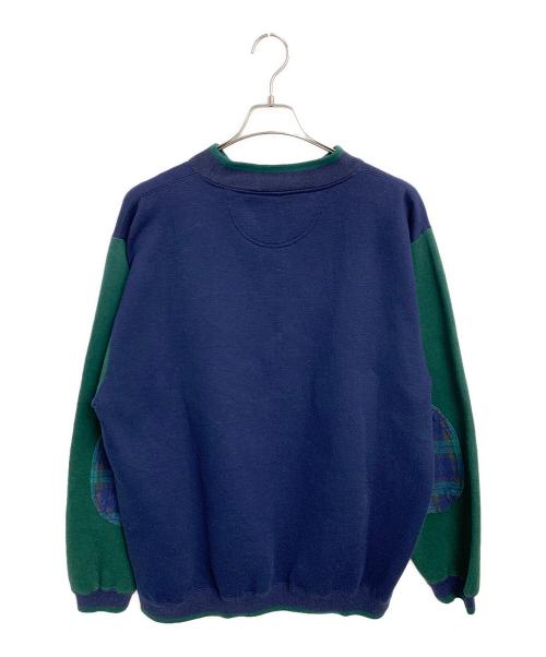 DISNEY（ディズニー）DISNEY (ディズニー) ヴィンテージスウェット ネイビー×グリーン サイズ:SIZE XLの古着・服飾アイテム