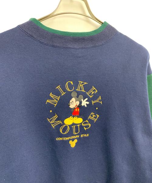 DISNEY（ディズニー）DISNEY (ディズニー) ヴィンテージスウェット ネイビー×グリーン サイズ:SIZE XLの古着・服飾アイテム