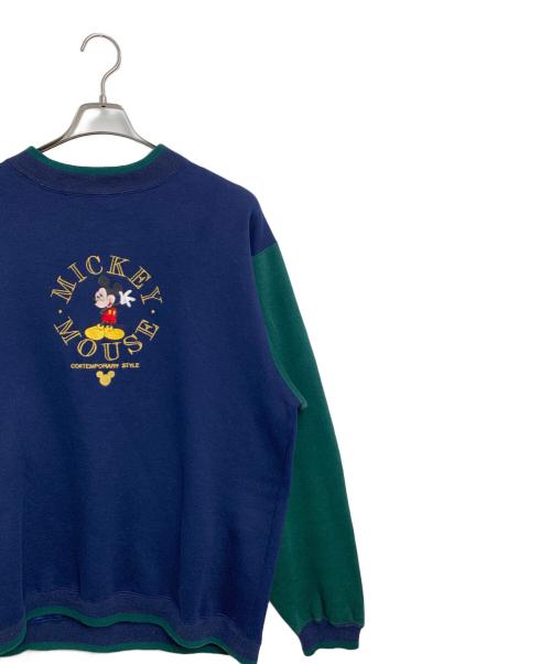 DISNEY（ディズニー）DISNEY (ディズニー) ヴィンテージスウェット ネイビー×グリーン サイズ:SIZE XLの古着・服飾アイテム