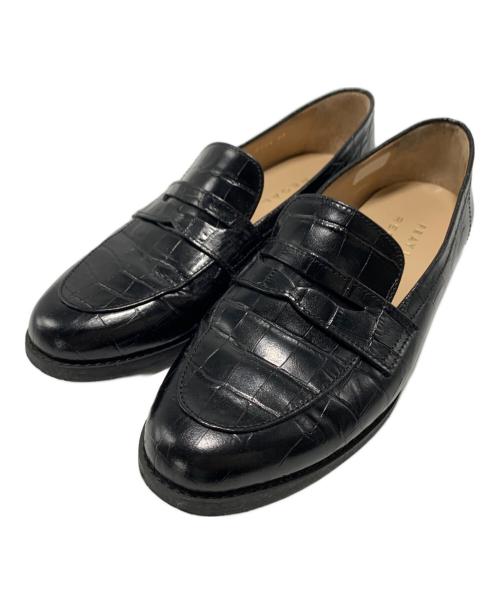 REGAL（リーガル）REGAL (リーガル) FRAY ID (フレイ アイディー) 型押しコインローファー ブラック サイズ:SIZE 37の古着・服飾アイテム