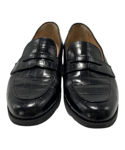 REGAL（リーガル）REGAL (リーガル) FRAY ID (フレイ アイディー) 型押しコインローファー ブラック サイズ:SIZE 37の古着・服飾アイテム