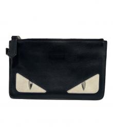 FENDI（フェンディ）の古着「レザーポーチ」｜ブラック