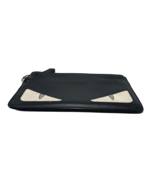 FENDI（フェンディ）FENDI (フェンディ) レザーポーチ ブラックの古着・服飾アイテム