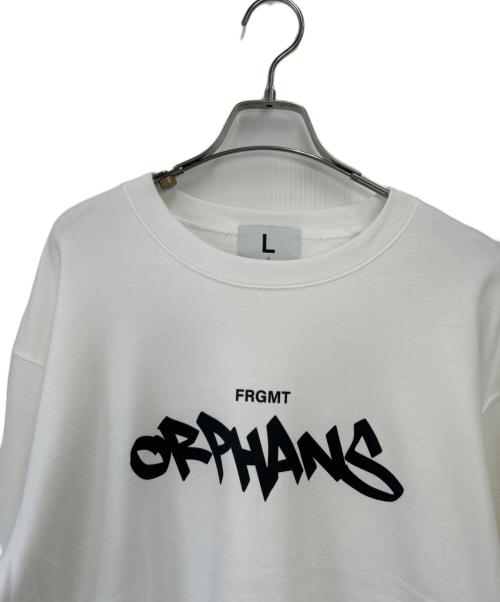 FRAGMENT ORPHANS（フラグメント オーファンズ）FRAGMENT ORPHANS (フラグメント オーファンズ) クルーネックスウェット ホワイト サイズ:Lの古着・服飾アイテム