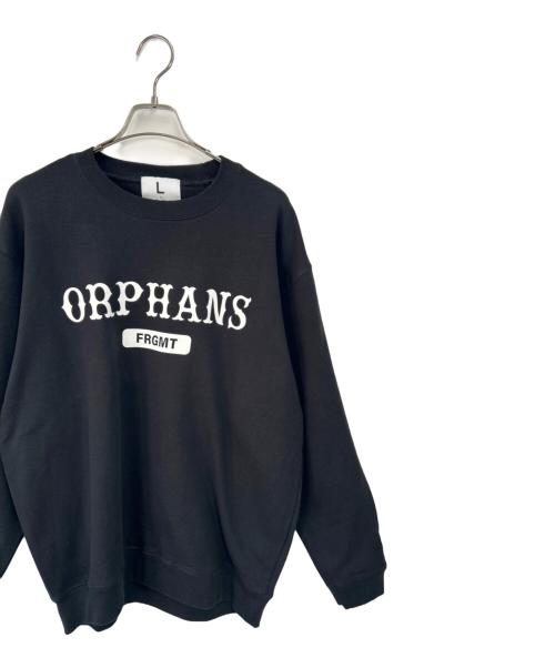 FRAGMENT ORPHANS（フラグメント オーファンズ）FRAGMENT ORPHANS (フラグメント オーファンズ) クルーネックスウェット ブラック サイズ:Lの古着・服飾アイテム