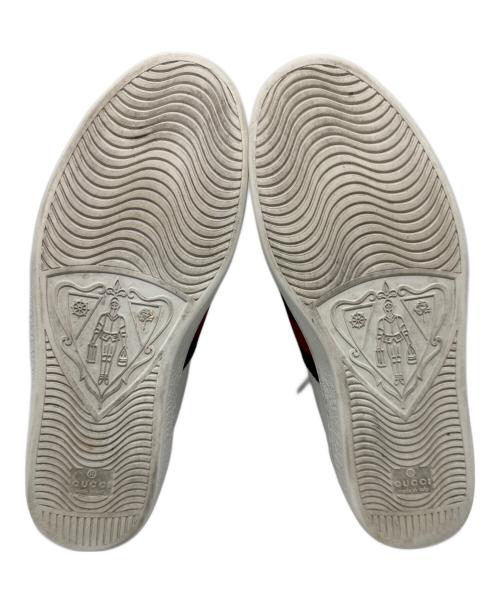 GUCCI（グッチ）GUCCI (グッチ) ローカットスニーカー ホワイト サイズ:7.5の古着・服飾アイテム