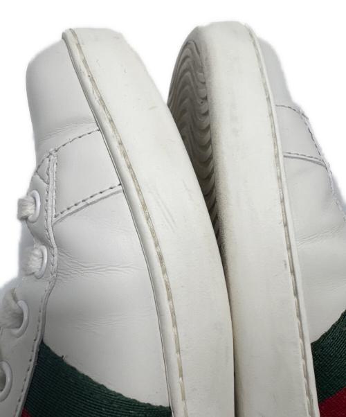 GUCCI（グッチ）GUCCI (グッチ) ローカットスニーカー ホワイト サイズ:7.5の古着・服飾アイテム