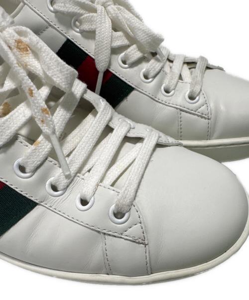 GUCCI（グッチ）GUCCI (グッチ) ローカットスニーカー ホワイト サイズ:7.5の古着・服飾アイテム