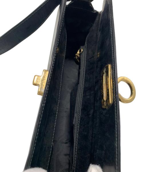 Salvatore Ferragamo（サルヴァトーレ フェラガモ）Salvatore Ferragamo (サルヴァトーレ フェラガモ) パテントレザーハンドバッグの古着・服飾アイテム