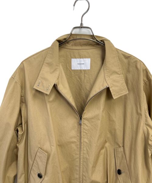FRAMeWORK（フレームワーク）FRAMeWORK (フレームワーク) スタンドカラーブルゾン ベージュ サイズ:Fの古着・服飾アイテム